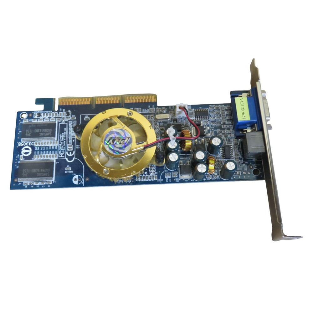 PNY GeForce FX 5200 128MB DDR AGP Graphics Card- VCGFX52APB